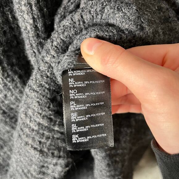 Kuhl Sienna Sweater Chunky Knit Heavyweight Roomy Fit Gray Hiking Gorpcore - Picture 7 of 8